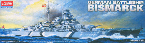 [PM:AC:S]-Academy - German Battleship BISMARCK 1:800