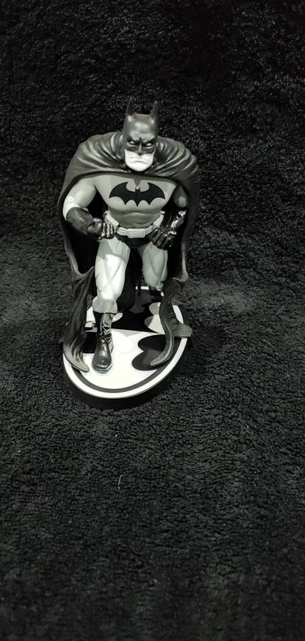 Batman Black And White Statue