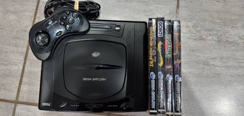 Sega Saturn Console Bundle PAL +4 Games
