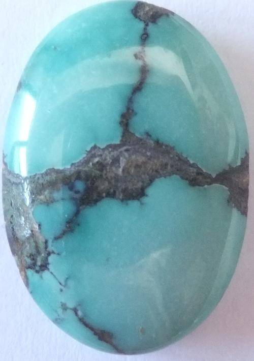 NATURAL TURQUOISE OVAL CABOCHON - 15.75 ct