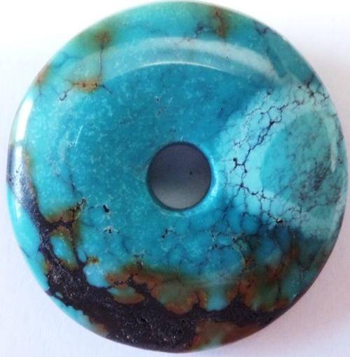 NATURAL TURQUOISE DONUT - 69.6 ct