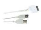 Y-Cable for iPod Dock to USB 2.0 and FireWire