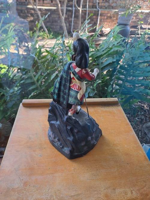 Scottish highland statuette