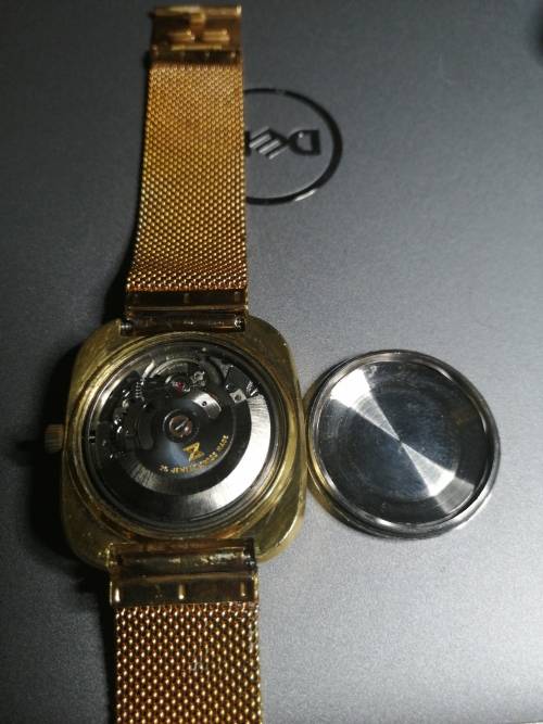 Vintage edox delfin gold mens watch