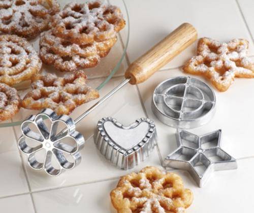 Scandinavian Rosette Pastry Desserts Iron / 5-Piece Set