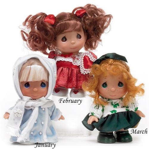 Precious Moments / Calendar Cutie - Your Choice: January, February or March