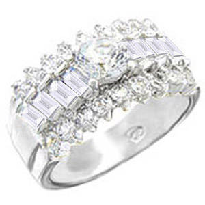** Read B4 Bidding ** 5.00ctw Diamond & Diamond ZrO2 Ring / Size 7