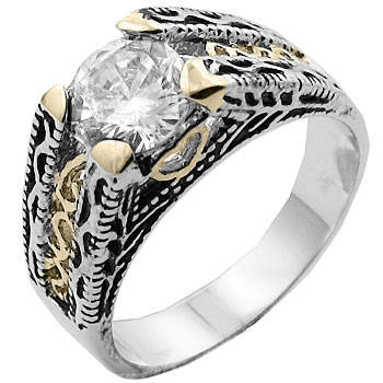 ** Read B4 Bidding ** 1.00ctw Diamond & Diamond ZrO2 Ring / Size 7