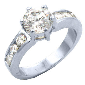 ** Read B4 Bidding ** 3.50ctw Diamond & Diamond ZrO2 Ring / Size 9