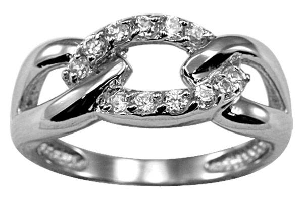 ** Read B4 Bidding ** Sterling Silver DESIGNER Diamond & Diamond ZrO2 Ring / Size 7