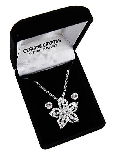 ** Read B4 Bidding ** Crystal Necklace & Earrings Set