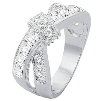 ** Read B4 Bidding ** 5.50ctw Diamond & Diamond ZrO2 Ring / Size 9