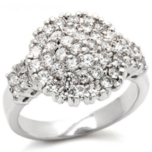 THINK CHRISTMAS! 2.50ctw Diamond & Diamond ZrO2 Ring / Size 7