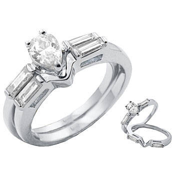 ** Read B4 Bidding ** 3.00ctw Diamond & Diamond ZrO2 Ring Set / Size 7