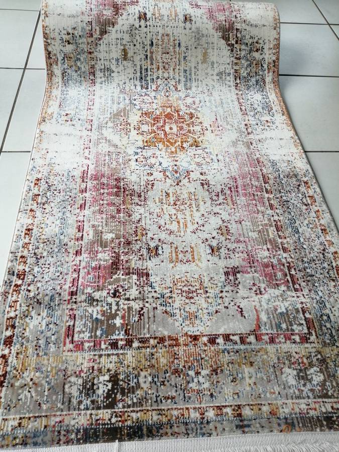Beautiful , Vibrant , Modern , Excellent Quality Turkish Carpet 4M Runner