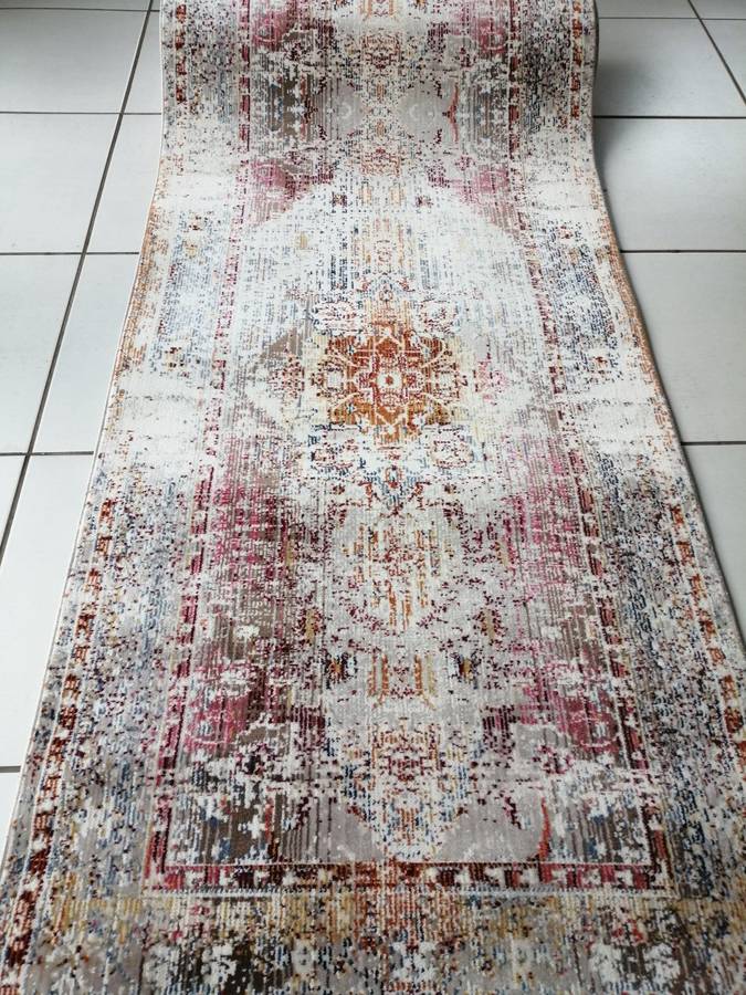 Beautiful , Vibrant , Modern , Excellent Quality Turkish Carpet 4M Runner