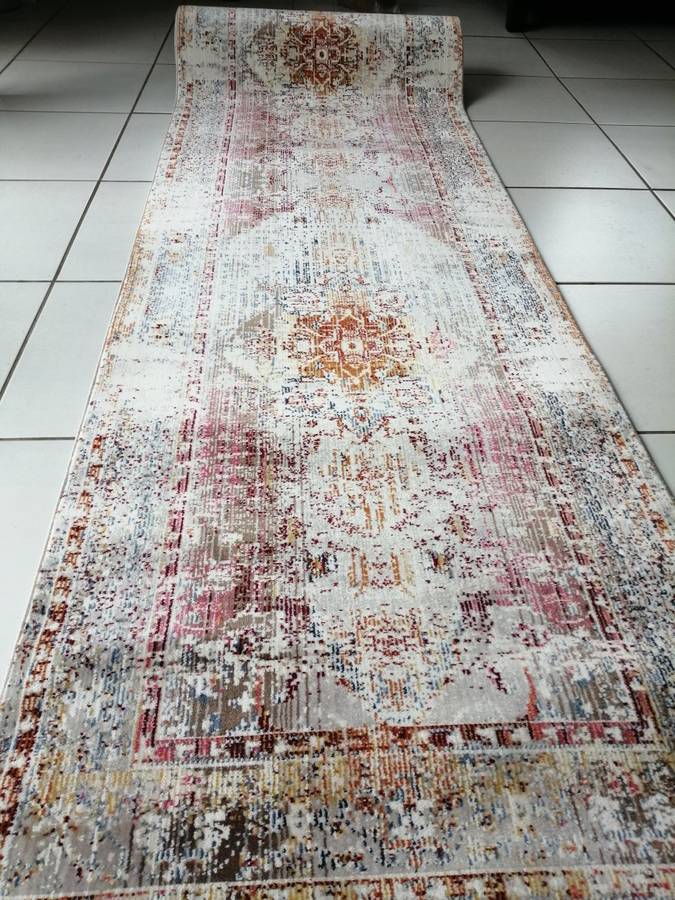 Beautiful , Vibrant , Modern , Excellent Quality Turkish Carpet 4M Runner