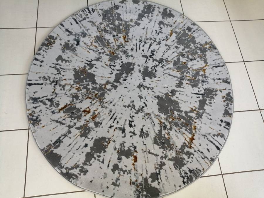 Beautiful , Vibrant , Modern , Excellent Quality Turkish Modern Round  Rug