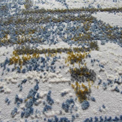 Modern Grey and Blue Carpets and Rug