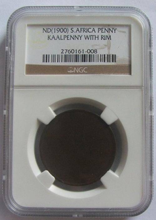 1900 ZAR Kruger Kaal/Blank Penny NGC