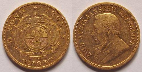 1895 ZAR Kruger Halfpond Nice