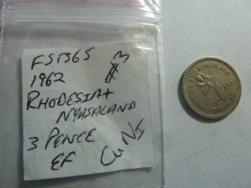 1966 Rhodesia and Nyasaland 3 pence