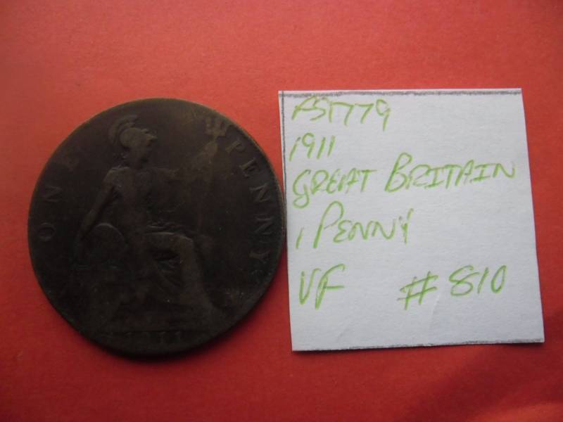 FS1779 1911 Great Britain 1 Penny