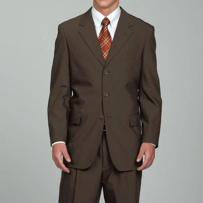 Jean Noir Men's Formal Two Piece Suit - Taupe | Jacket Size : 34R | Pants Size : 29