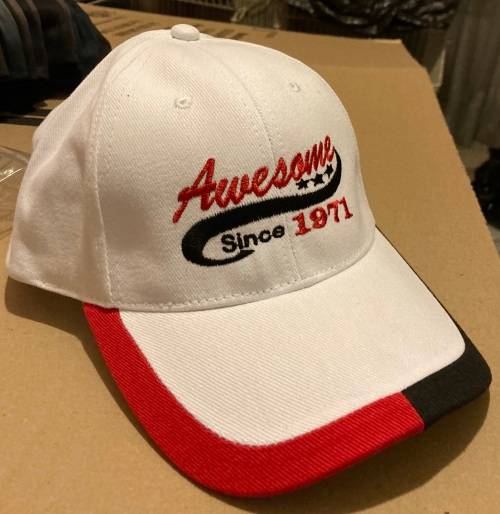 Awesome Since 1971 - Baseball Cap -THE IDEAL 50th BIRTHDAY GIFT!