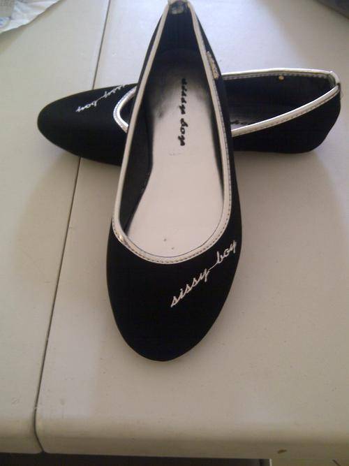 Sissy Boy Ballerina Flats Black