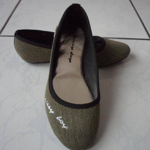 Sissy Boy Ballerina Flats Olive