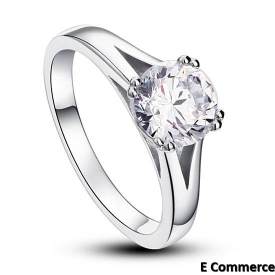 1.25 carat Solitaire Simulated Diamond Engagement Ring - Size 7 / O / 17.35mm ....2 ON AUCTION!!!