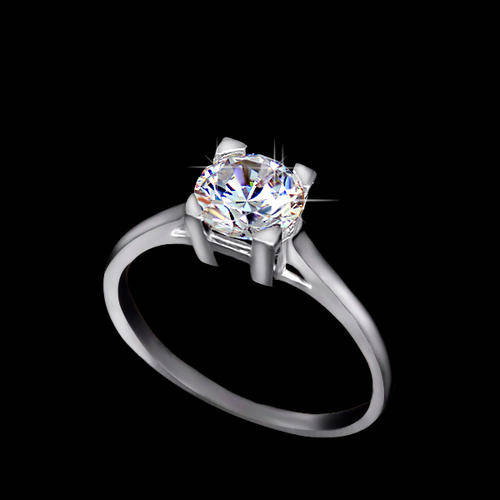 Elegant 1.25 carat Solitaire H-design Ring. Size 8 / Q / 18.19mm