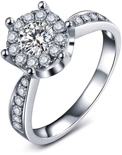 Astonishing 1 Carat Simulated Diamond Ring.  Size 8 / Q