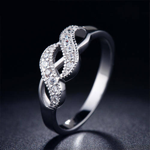 Designer Pave-Set Ring. Size 7 / O.