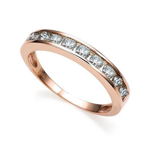 FINE SOLID ROSE GOLD 0.59CT DIAMOND RING EXCELLENT NO RESERVE!!!!!!!!!!!!!