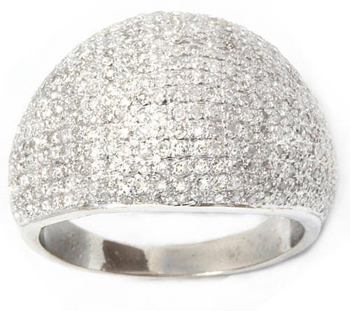 SUPER WELL MADE 1.58CT MICROPAVE SETTING VS DIAMOND RING IN SOLID 14KT GOLD HEAVY GOLD WEIGHT!