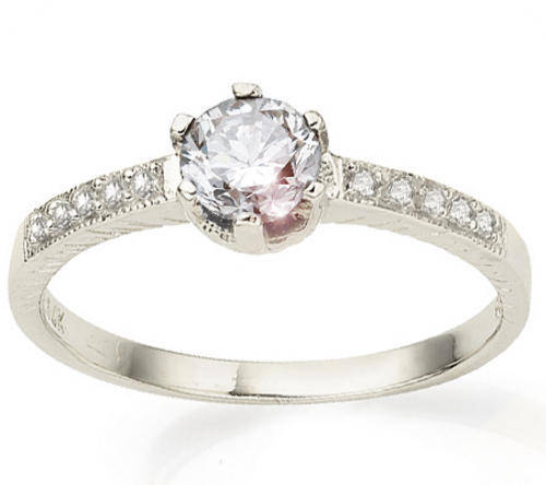 WELL MADE EXCELLENT VS-SI1 DIAMOND SOLITIARE RING 0.46CT NO RESERVE!!!!!!