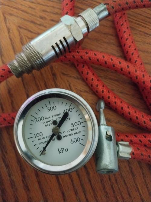 Emergency spark plug Tyre inflator