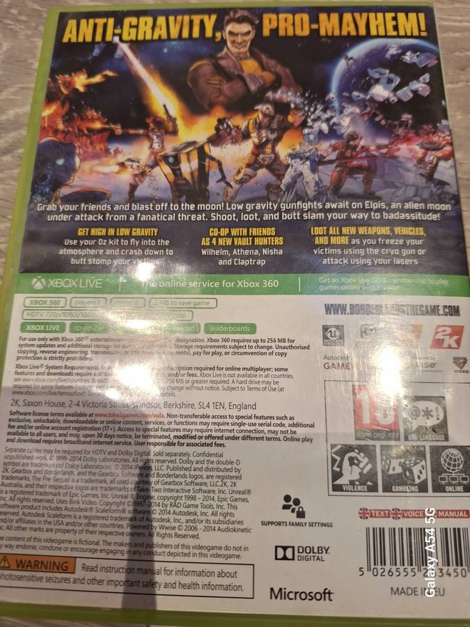 Borderlands : The Pre-Sequel! (XBOX 360) - NEXT BUSINESS DAY SHIPPING!
