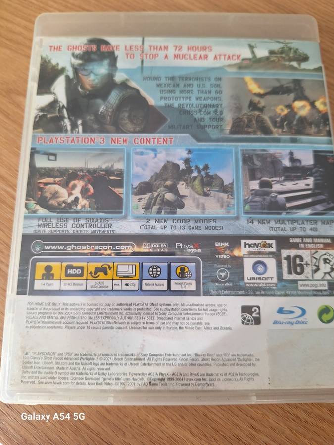 Tom Clancy`s Ghost Recon Advanced Warfighter 2 (PS3) - NEXT BUSINESS DAY SHIPPING!