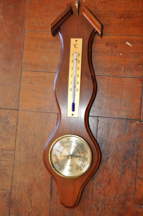 VINTAGE BAROMETER AND TERMOMETER,MADE IN GERMANY