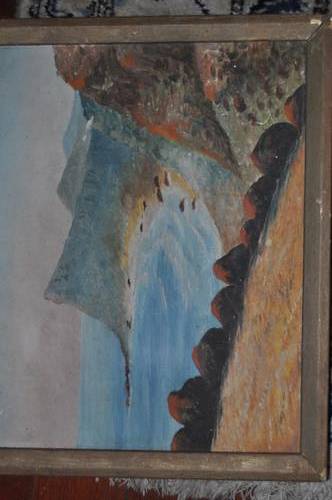 GORGEOUS!!!OIL ON BOARD,ARTIST UNKNOW