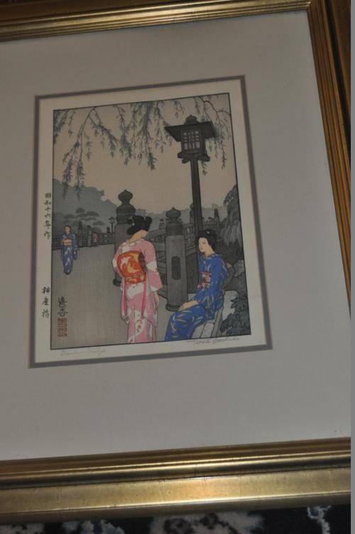 STUNNING!!!! WOODBLOCK PRINT BY YOSHIDA TOSHI(JAPAN),SIGNED,VALUE R6000