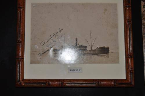 UNIQUE PHOTOGRAPH OF VESSEL,SIGNED BY CAPTAIN IN 1.08.1932