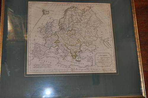 RARE!!! REAL ANTIQUE MAP OF THE EUROPE, BY  ROBERT DE VAUGONDY,1804,VALUE R2000