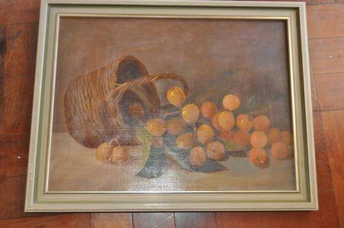 STUNNING OLD OIL ON CANVAS-STILL LIFE-UNKNOWN ARTIST