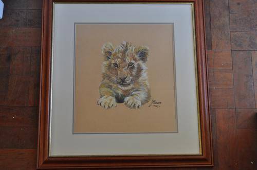 AMAZING MIXEDMEDIA OF WILD CATS BY J.HORWITZ