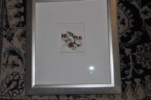 BEAUTIFUL LITHOGRAPH BY FAMOUS S.A.ARTIST SARAH J