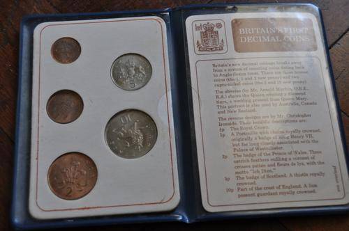 BRITAINS FIRST DECIMAL COINS